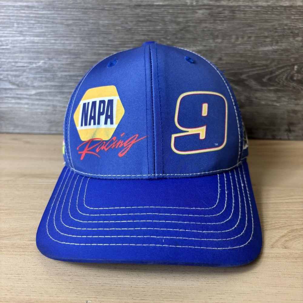 NAPA Racing Hat Cap Strap Back Blue NASCAR Race Car 9 Mens Hendrick Motorsports